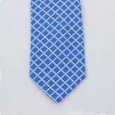 AZURE BLUE CRISS CROSS TIE